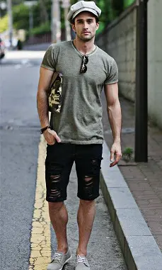 15 Casual Tight And Loose Jean Shorts For Mens