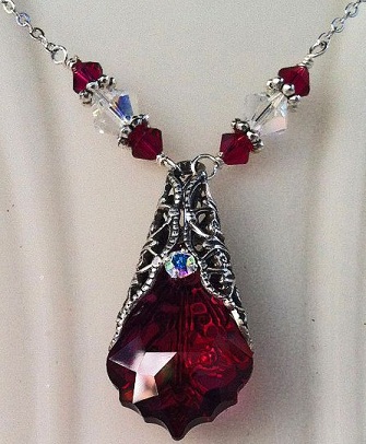 Filigree Ruby Necklace