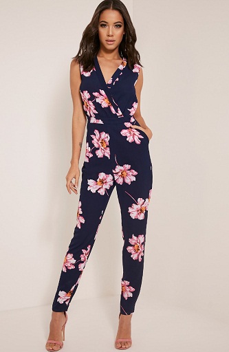 9 Different Types of Navy Jumpsuits for ladies