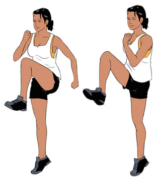 Knee Lifts Warm Up