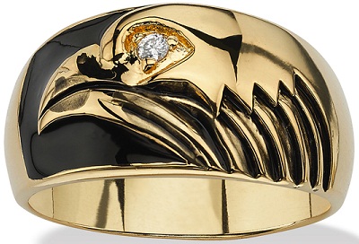 Enthralling Geometric Gold Ring for Men-saigonsouth.com.vn