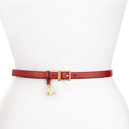 Women's Skinny Wide Red Belt