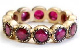Multiple Ruby Band Ring for Women