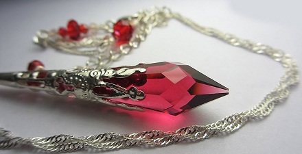 Ruby Red Crystal Necklace