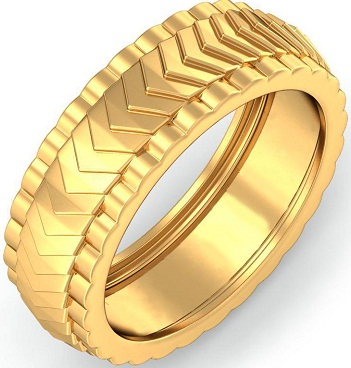 New Fancy Design Gold Plated American Diamond Finger Ring For Men & Boys.-vachngandaiphat.com.vn