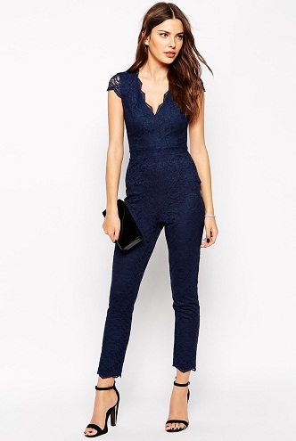 9 Different Types of Navy Jumpsuits for Ladies - New Designs