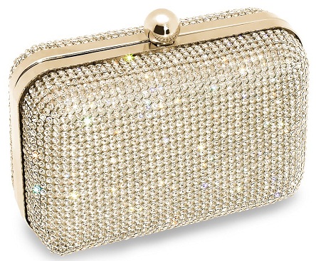 small gold clutch bag
