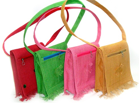 Jute Sling Bags in Various Colours