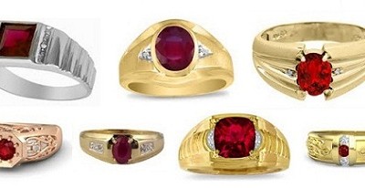 15 Shiny Indian Ruby Stone Rings in Gold and Diamond | Styles At Life