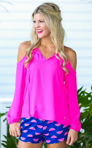 Bright Pink Top