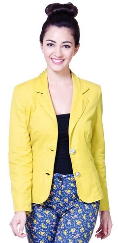 Women's Blazers in Bright Yellow