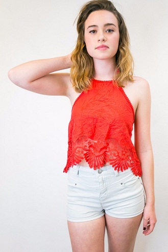 Laced Halter Tops for Girls