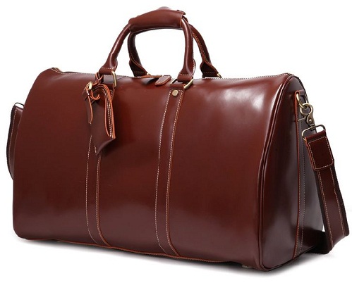 Leather Duffle Bag for Ladies