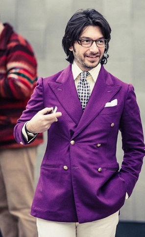 Fashionable Men’s Purple Blazers