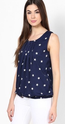 The Star Printed Top for Girls