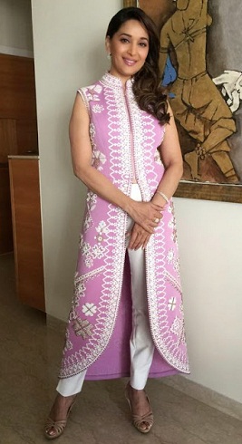 Pink-White Bollywood Salwar Kameez