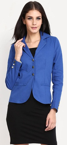 Royal Blue Colour Blazers for Women