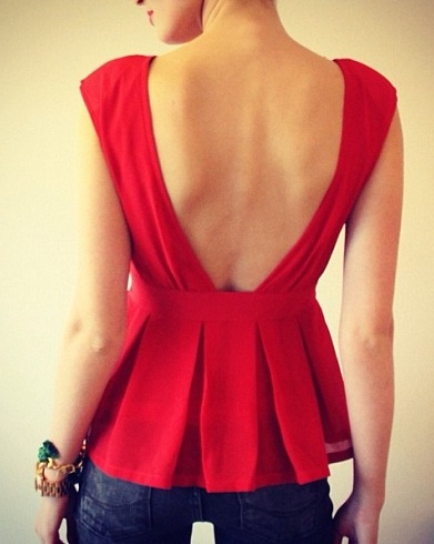 The Frock Styled Backless Top