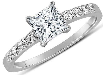 Princess Cut 1 Carat Diamond Ring