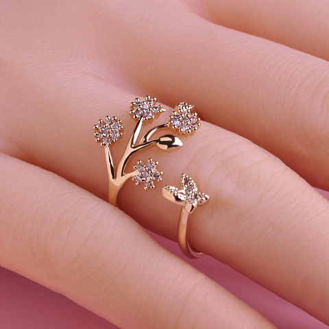 Adjustable Designer Diamond Wedding Ring
