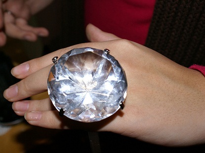 Big Round Diamond Ring for Girls