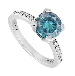 Blue Diamond Engagement Rings