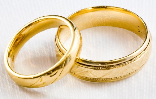 Designed Plain Gold Engagement Ring