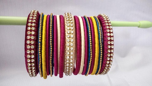 Multi-Coloured Handmade Bangles