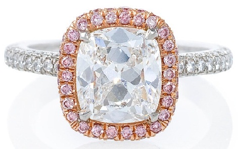Platinum Gold Engagement Ring