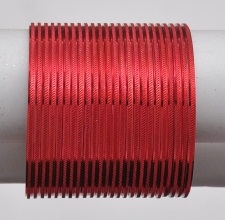 Simple Metal Bangles in Red