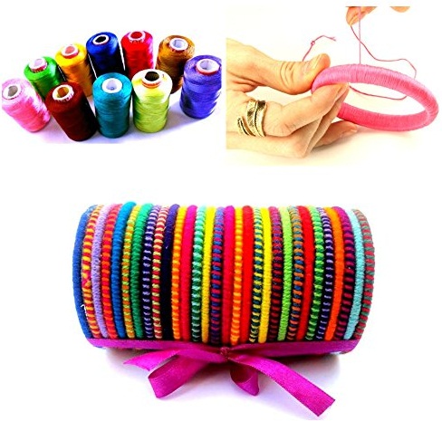 Silk Thread Colourful Bangles