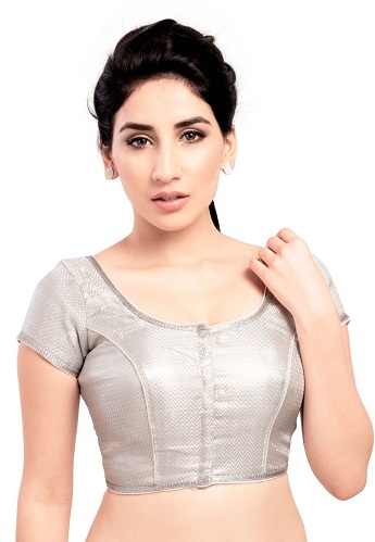 Shop Silver Sequin Saree Blouse for Women Online from India's Luxury  Designers 2023