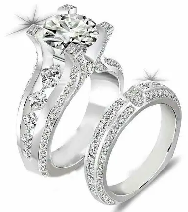 9 Silver Engagement Rings Diamond Stones