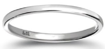 Simple Plain Silver Toe Ring