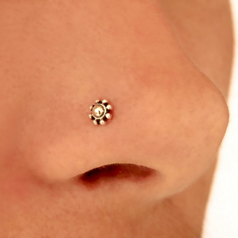 Small Silver Nose Stud