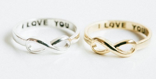 Symbol Infinity Love Couple Rings