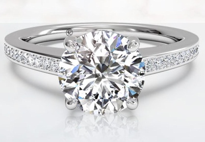 The Single Stoned Platinum Wedding Ring