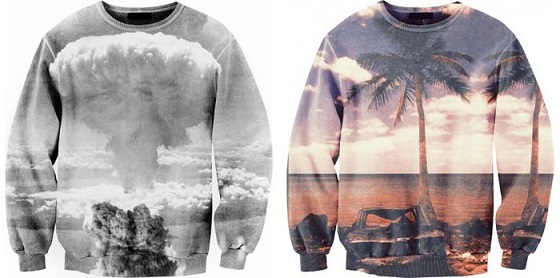 Allover printed sweatshirt