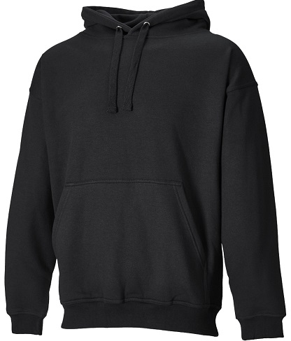 Black Men´s Hooided Sweatshirt with front Pocket - Copy