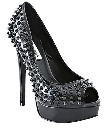 Black Spikes Pumps for Women