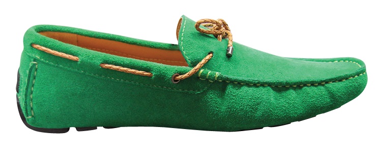 green colour shoes