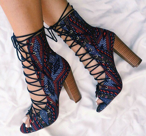 Lace Up women summer Shoes