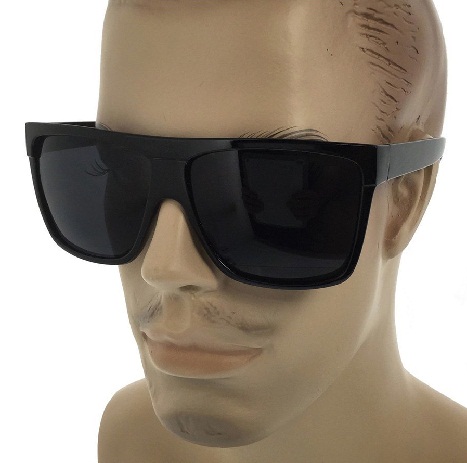 Men’s Flat Top Black Sunglasses: