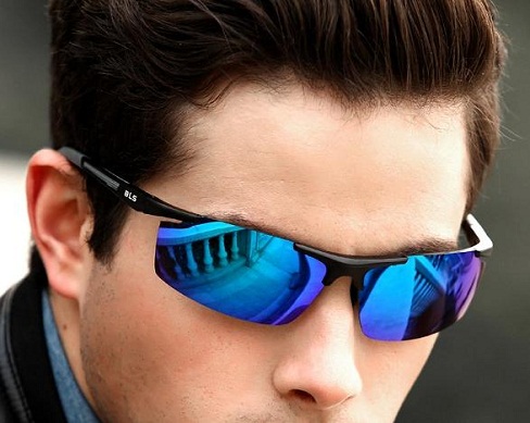 Men’s Sporty Blue Sunglasses