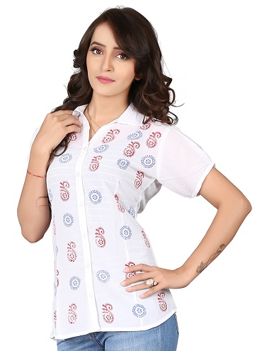 Party Wear Printed Shirts for Women