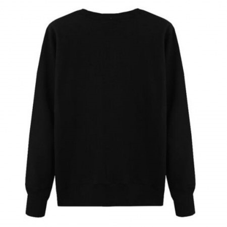 Plain Black Men´s Sweatshirt