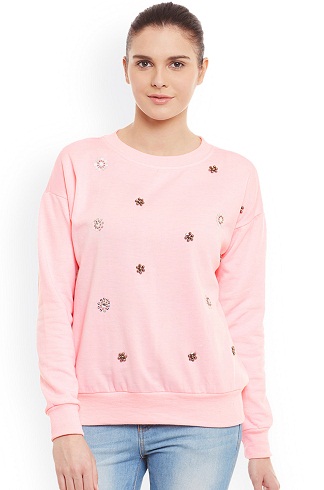 Printed Pink Women’s Sweatshirt