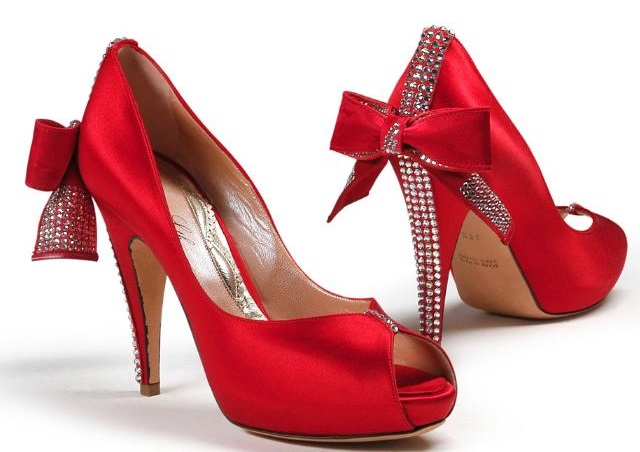 Red Bridal shoes