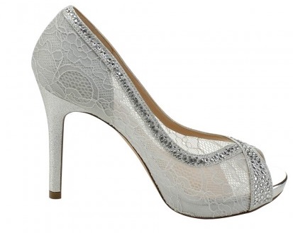 Silver Bridal shoes