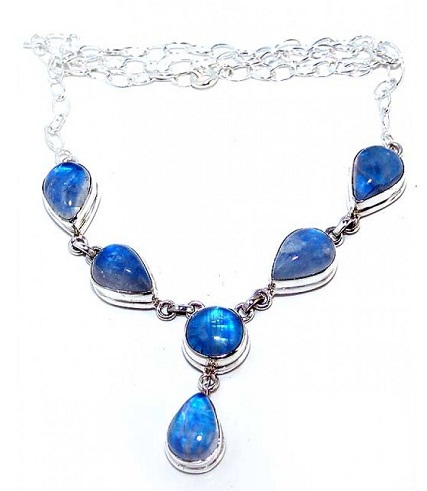 Blue Moonstone Necklace